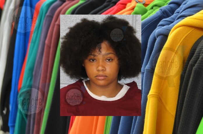 WOMAN ACCUSED OF STEALING FROM OLD NAVY AT NORTH LAKE MALL AND STORE AT SOUTH PARK MALL