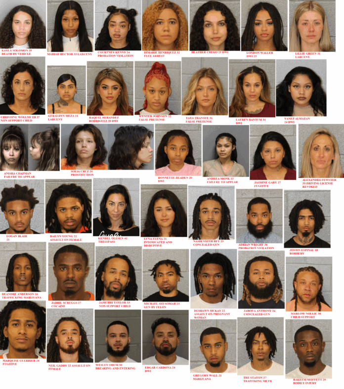 TAKE A LOOK AT THE PRETTY ONES RECENTLY ARRESTED