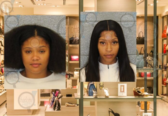 2 WOMEN CHARGED WITH STEALING FROM SOUTH PARK MALL AND NORTH LAKE MALL