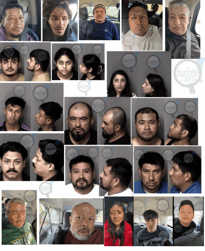 OVER 250 ILLEGAL IMMIGRANTS ARREST IN CHARLOTTE DURING BORDER PATROL RAIDS, MORE EXPECTED FOR RALEIGH AND CONCORD