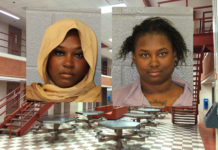 WOMAN ARRESTED WITH HEAD SCARF