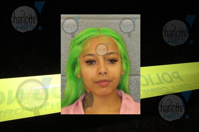 WOMAN WITH GREEN HAIR ACCUSED OF SHOOTING PINK GLOCK AT LADY SHE WAS LIVING WITH