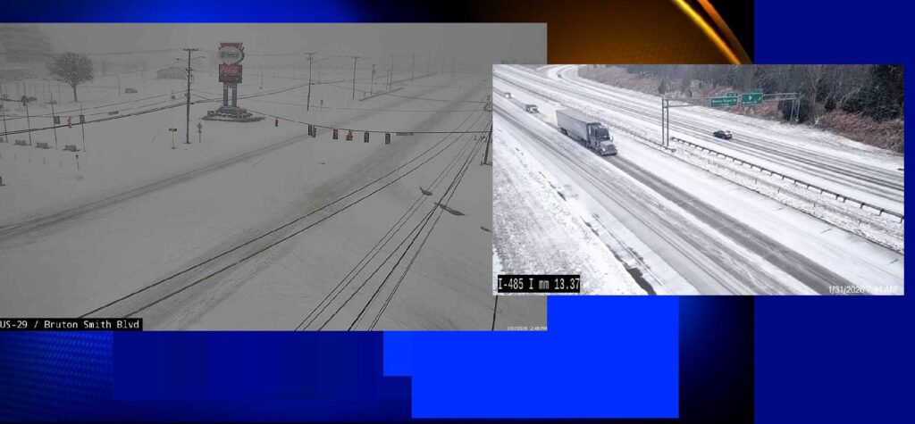 snow hits charlotte hard