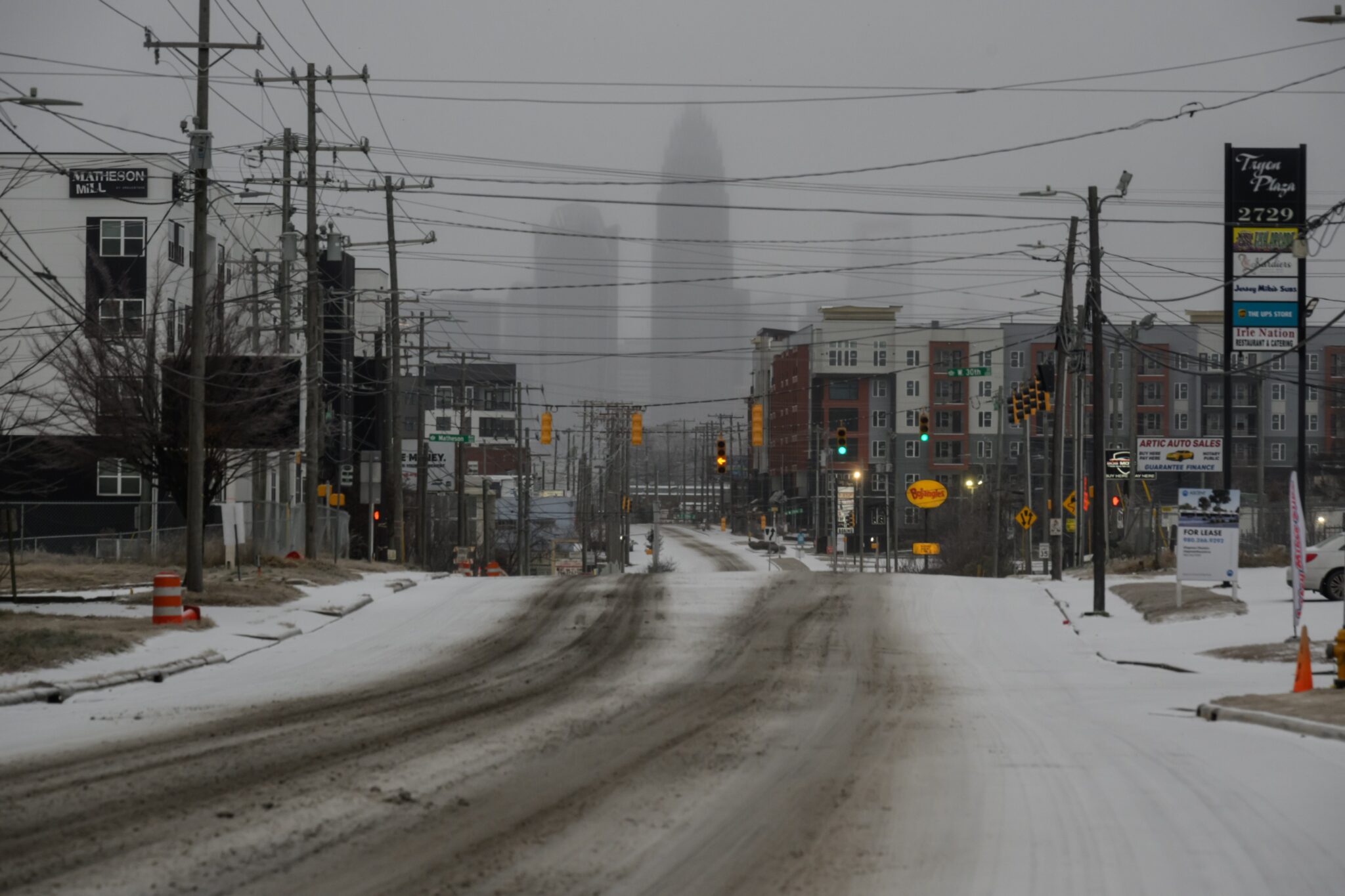video snow charlotte alerts news
