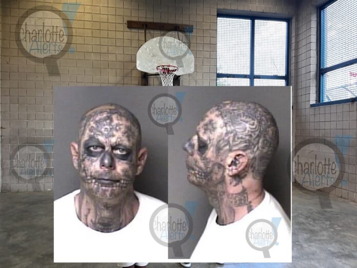 MAN WITH FACE TATTOOS ARRESTED