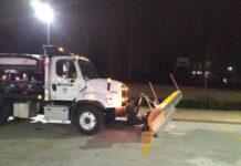 VIDEO snow FALLING ON INTERSTATE 77