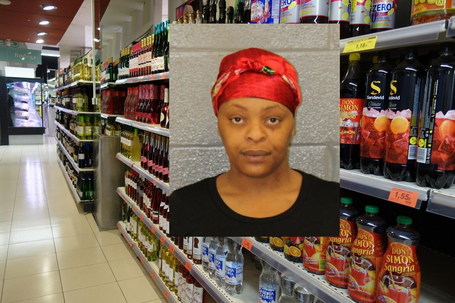 WOMAN WITH HAIR BONNET ON ARRESTED CHARGED WITH STEALING TEQUILA FROM ...