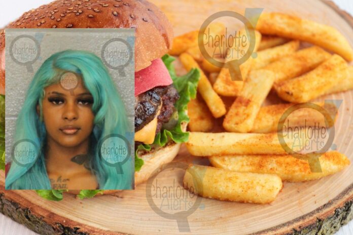 WOMAN WITH BLUE HAIR GETS IN FIGHT WITH SISTER OVER FRENCH FRIES