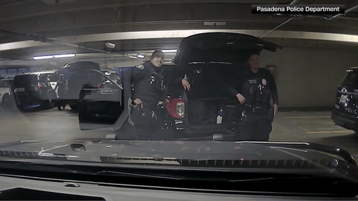 VIDEO: COP GETS SHOT BY POLICE OFFICER WHILE GOOFING OFF ON THE JOB AT POLICE HEADQUARTERS GARAGE
