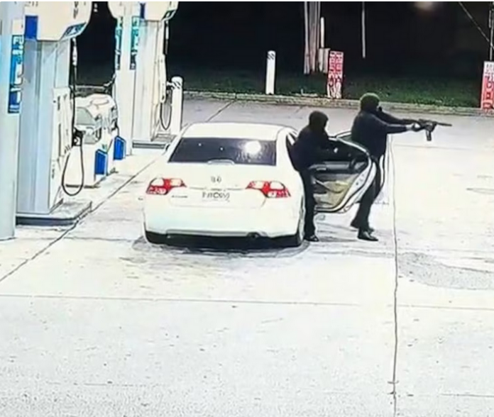 VIDEO: AK-47 MURDER, WOMAN SHOT DEAD AT CHEVRON GAS STATION