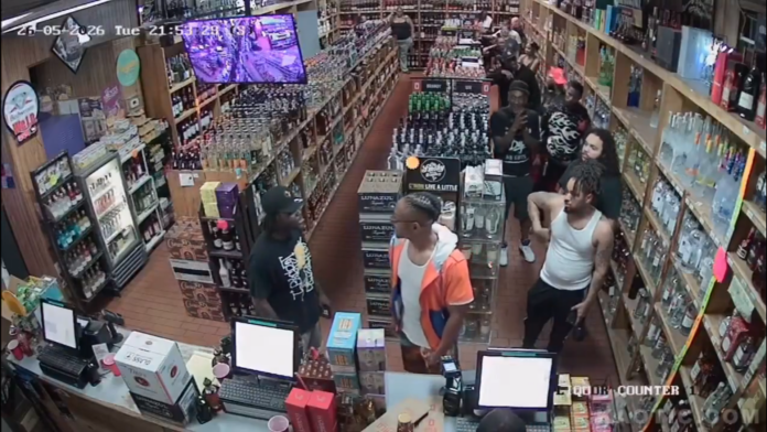 VIDEO: FIGHT BREAKS OUT AT LIQUOR STORE, BOTTLES THROWN