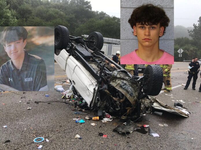 HOUGH HIGH SCHOOL STUDENT KILLED IN UPSIDE DOWN DWI CRASH, TEEN ARRESTED 0.14 BLOOD ALCOHOL