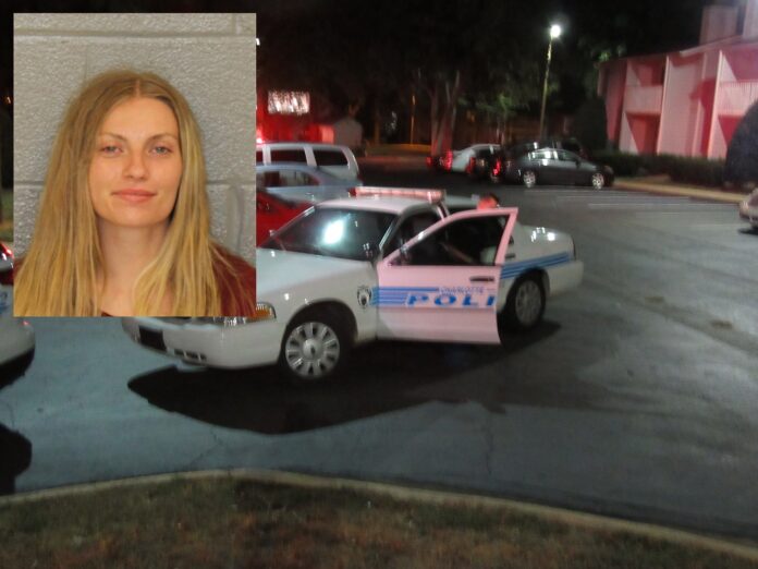 WOMAN SLIPS OUT OF HANDCUFFS IN COP CAR, AND RUNS AWAY ON FREEDOM DRIVE WEST CHARLOTTE