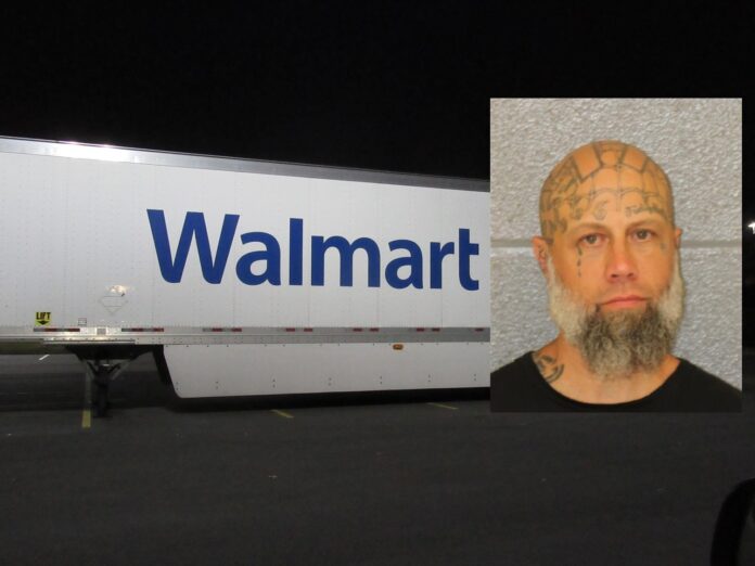 MAN WITH MANY TATTOOS ON FACE ACCUSED OF STEALING FROM JC PENNEY AND WALMART