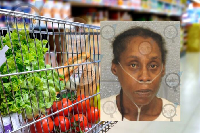 WOMAN ON OXYGEN ARRESTED, CHARGED WITH STEALING FROM FOOD LION