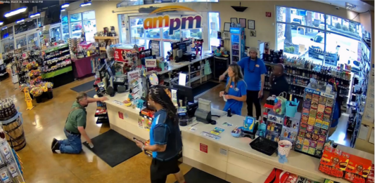 video amazon driver punches man