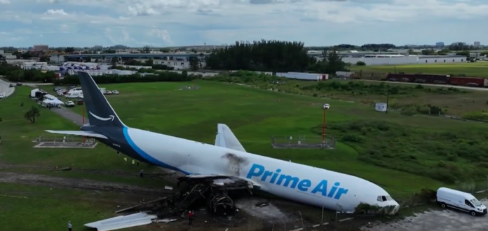 VIDEO: AMAZON PLANE CRASHES ON HIGHWAY, 5 KILLED