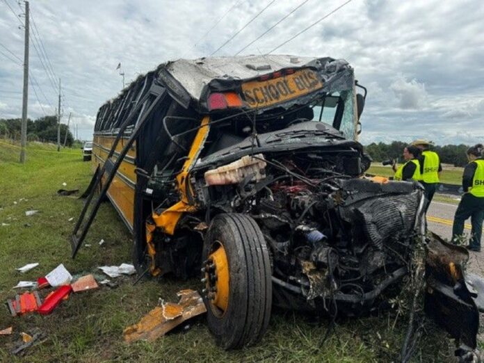 VIDEO: TEEN AMONG 2 KILLED IN SCHOOL BUS UPSIDE DOWN CRASH, TEEN WAS CHEERLEADER