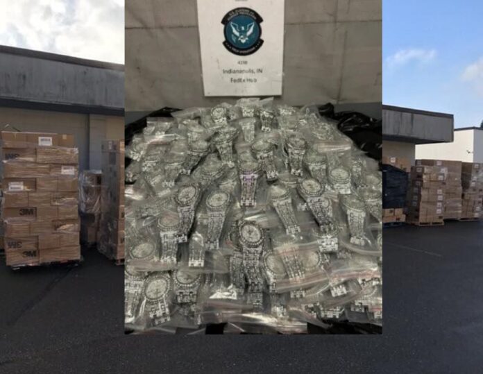 $12 MILLION IN FAKE AUDEMARS PIGUET WATCHES FOUND IN SHIPPING FACILITY